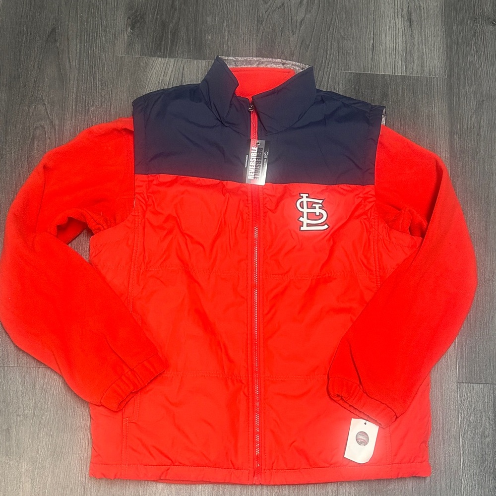 G III MLB Saint Louis Cardinals Official Vest & Fleece Reversible